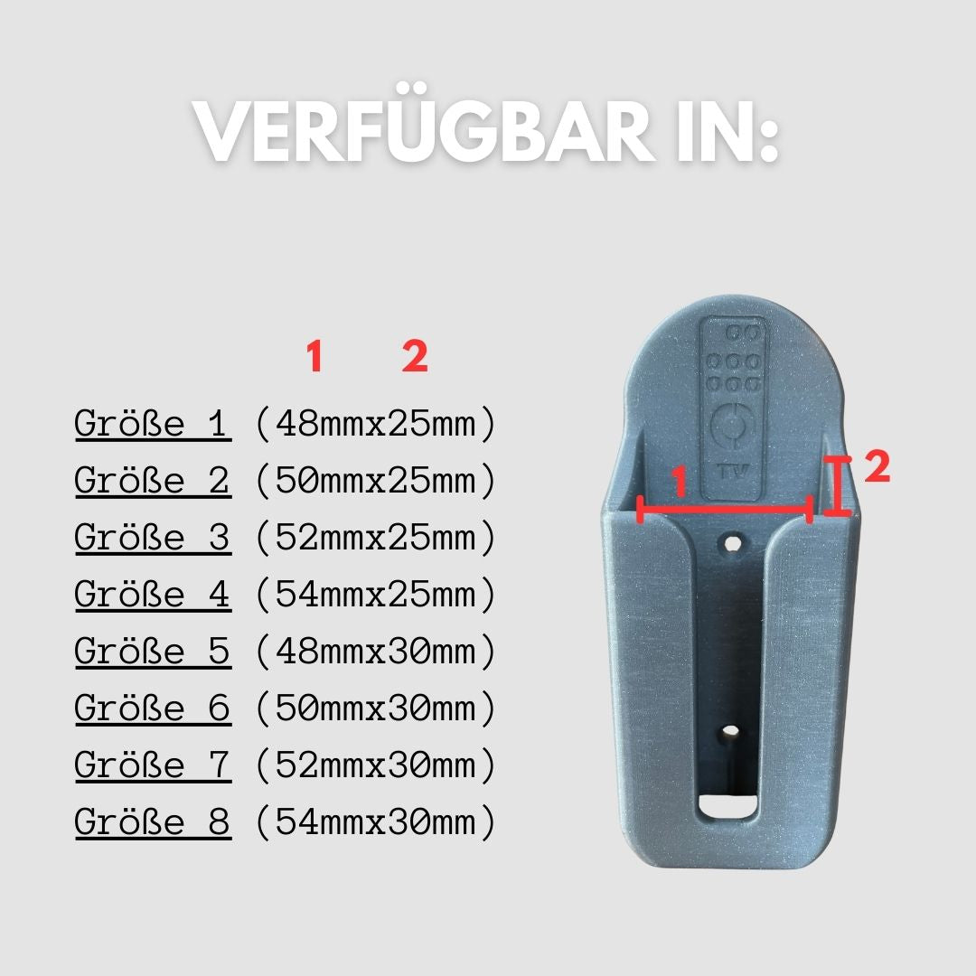Halterung für TV-Fernbedienungen