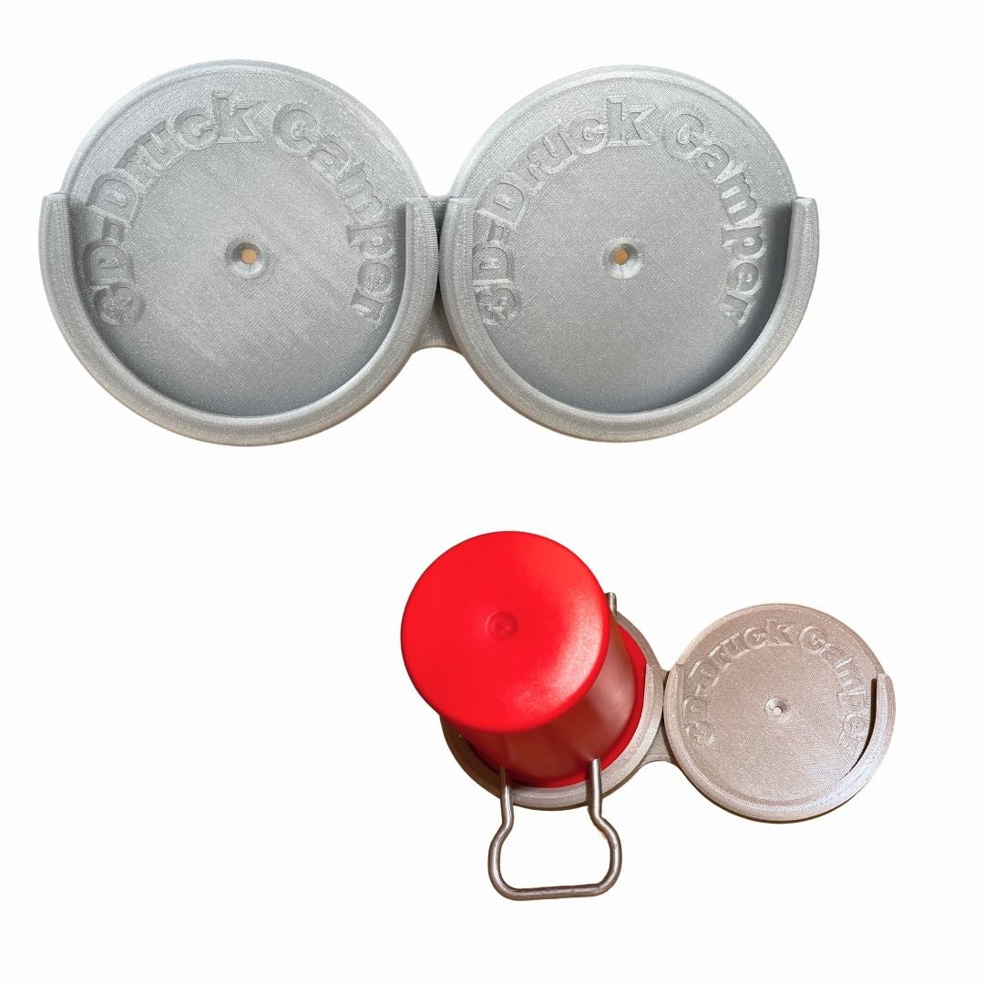 3d druck camping Gaskappen Halterung für 2 Kappen