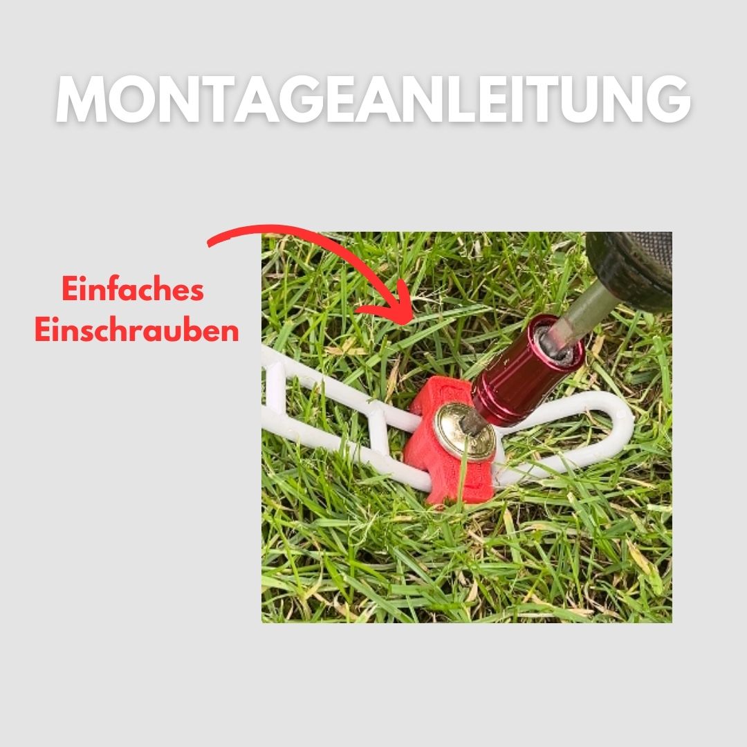 Befestigungshilfe, Befestigungsmodul, Abspannhilfe für Abspannleiter.