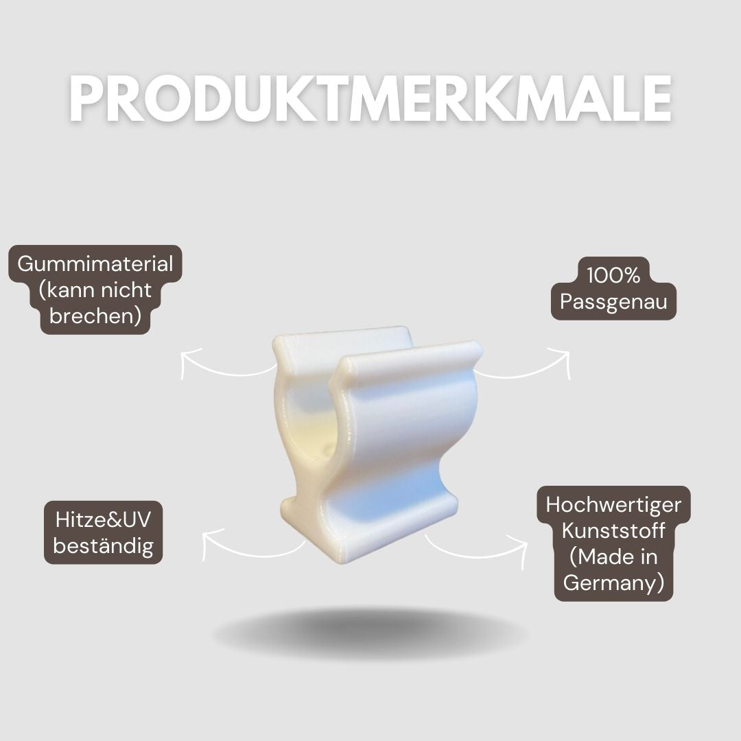 Halter für Markisenkurbel mit 20 mm Durchmesser, Kurbelhalter 20 mm, Thule Kurbelhalter, Markisenkurbel von Thule und Fiamma